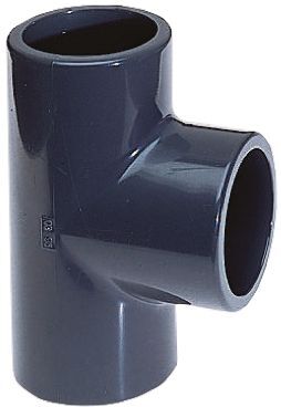 Georg Fischer Raccordo a T equivalente 90° PVC , diam. tubo 50mm, diam. tubo 2 50mm, 721200110 Georg Fischer Raccordo a T equivalente 90° PVC , diam. tubo 50mm, diam. tubo 2 50mm, 721200110