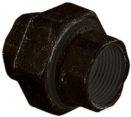 Georg Fischer Raccordo in ferro malleabile brunito , connessione BSPP 1 1/4" femmina x BSPP 1 1/4" femmina, a Sede conica, 770340107 Georg Fischer Raccordo in ferro malleabile brunito , connessione BSPP 1 1/4" femmina x BSPP 1 1/4" femmina, a Sede conica, 770340107