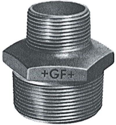 Georg Fischer Raccordo in ferro malleabile brunito , connessione BSPT 3/4" maschio x BSPT 1/2" maschio, 770245122 Georg Fischer Raccordo in ferro malleabile brunito , connessione BSPT 3/4" maschio x BSPT 1/2" maschio, 770245122