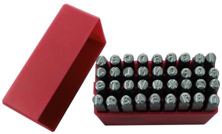 RS PRO Set punzoni alfabetici per incisione , 36 pezzi RS PRO Set punzoni alfabetici per incisione , 36 pezzi