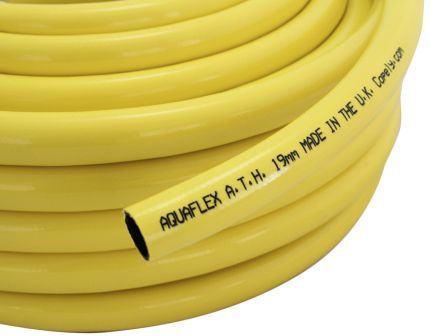 RS PRO Tubo flessibile Giallo in PVC , lungo 50m, dia. 25mm, x 32.5mm, da 24 bar RS PRO Tubo flessibile Giallo in PVC , lungo 50m, dia. 25mm, x 32.5mm, da 24 bar