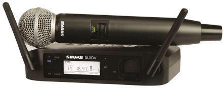 Shure Microfono portatile wireless, GLXD24UK/SM58 Shure Microfono portatile wireless, GLXD24UK/SM58