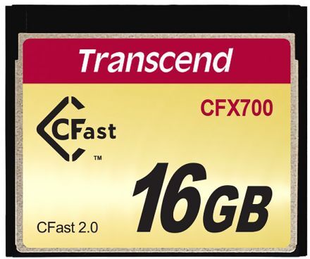 Transcend Scheda CompactFlash  16 GB, TS16GCFX700 Transcend Scheda CompactFlash  16 GB, TS16GCFX700