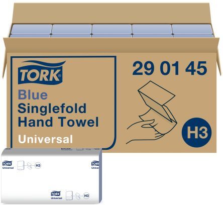 Tork Asciugamani di carta , 1 strato, 200 fogli da 115 x 225 mm (chiuso), 230 x 225 mm (aperto), 290145 Tork Asciugamani di carta , 1 strato, 200 fogli da 115 x 225 mm (chiuso), 230 x 225 mm (aperto), 290145