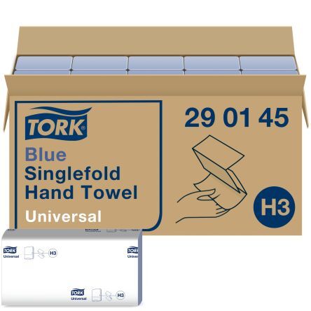 Tork Asciugamani di carta , 1 strato, 200 fogli da 115 x 225 mm (chiuso), 230 x 225 mm (aperto), 290145