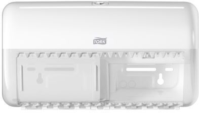 Tork Dispenser per rotolo di carta igienica , Bianco in Plastica, 557000 Tork Dispenser per rotolo di carta igienica , Bianco in Plastica, 557000