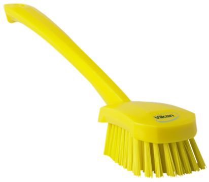 Vikan Spazzolone Duro Giallo  Spazzola per lavaggio, con setole in Poliestere di 36mm Sì, per Pulizia multiuso, 41866 Vikan Spazzolone Duro Giallo  Spazzola per lavaggio, con setole in Poliestere di 36mm Sì, per Pulizia multiuso, 41866