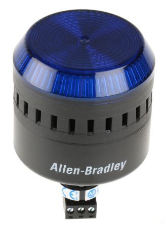 Allen Bradley Segnalatore acustico e luminoso serie 855PC, Blu, 24 V c.a. / c.c., 103dB a 1 m