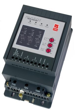 RS PRO Avviatore soft-start Automatico, manuale, 3 fasi, 1,5 kW @ 400Vac, 187→575VAC, IP42