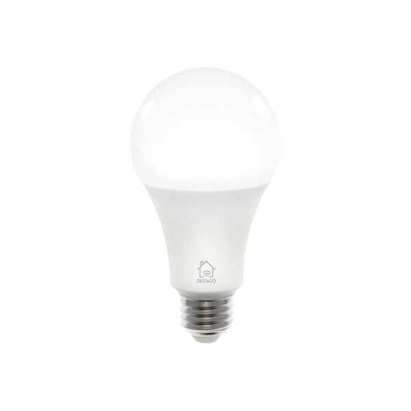 deltaco lampadina smart con base e27, 220 → 240 v, 9 w, col. bianco
