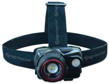 Nightsearcher Torcia da testa  LED Ricaricabile, Frontale, 580 lm, portata 150 m IP64, NSHTZOOM580R Nightsearcher Torcia da testa  LED Ricaricabile, Frontale, 580 lm, portata 150 m IP64, NSHTZOOM580R