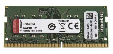Kingston Scheda RAM Laptop  8 GB, 2666MHz, KVR26S19S8/8