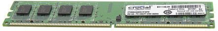 Crucial Scheda RAM Desktop  2 GB, 800MHz, CT25664AA800 Crucial Scheda RAM Desktop  2 GB, 800MHz, CT25664AA800