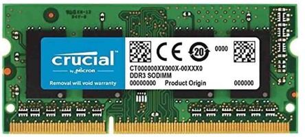 Crucial Scheda RAM Laptop  8 GB No, 1600MHz, CT2KIT51264BF160B