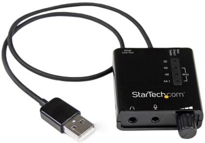 Startech USB External Sound Card w Digital Audio, ICUSBAUDIO2D Startech USB External Sound Card w Digital Audio, ICUSBAUDIO2D