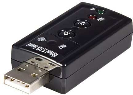 Startech USB 7.1 Channel Sound Card Adapter with, ICUSBAUDIO7