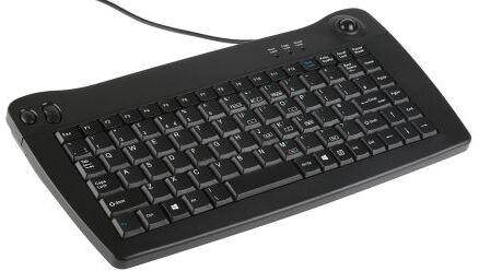RS PRO Minitastiera Nero Cablato PS/2 , QWERTY (UK) Trackball RS PRO Minitastiera Nero Cablato PS/2 , QWERTY (UK) Trackball
