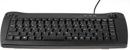 RS PRO Minitastiera Nero Cablato USB , QWERTZ (tedesco) Trackball RS PRO Minitastiera Nero Cablato USB , QWERTZ (tedesco) Trackball