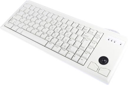 Cherry Tastiera con funzione trackball Grigio Cablato PS/2 , QWERTY (UK) Compatta, G84-4400LPBGB-0 Cherry Tastiera con funzione trackball Grigio Cablato PS/2 , QWERTY (UK) Compatta, G84-4400LPBGB-0