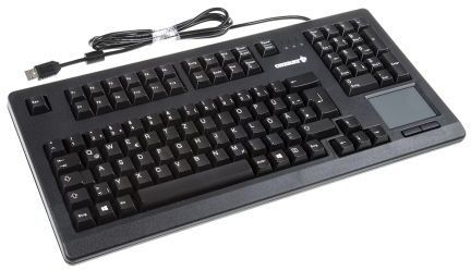 Cherry Tastiera con touchpad Nero Cablato USB , QWERTZ Compatta, G80-11900LUMDE-2 Cherry Tastiera con touchpad Nero Cablato USB , QWERTZ Compatta, G80-11900LUMDE-2