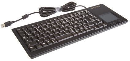 Cherry Tastiera con touchpad Nero Cablato USB , QWERTZ Compatta, G84-5500LUMDE-2