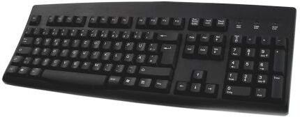 Ceratech Tastiera Nero Cablato PS/2, USB , QWERTZ Standard, KYBAC260UP-BKGR Ceratech Tastiera Nero Cablato PS/2, USB , QWERTZ Standard, KYBAC260UP-BKGR