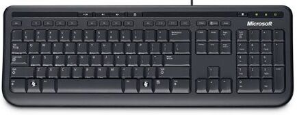 Microsoft Tastiera Nero Cablato USB , QWERTY (UK) Compatta, ANB-00006