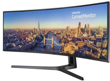 Samsung Monitor 3,5 mm stereo  49poll CJ890 DisplayPort, HDMI, LC49J890DKUXEN