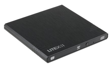 Lite-On Lettore DVD Esterno USB 2.0  Nero, 150 x 142 x 13.2mm, EUAU108-11