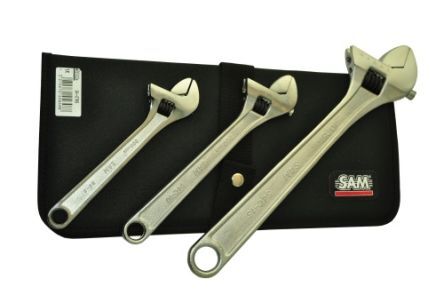 sam chiave inglese, lunghezza 203,2 mm, 254 mm, 381 mm, acciaio al cromo vanadio