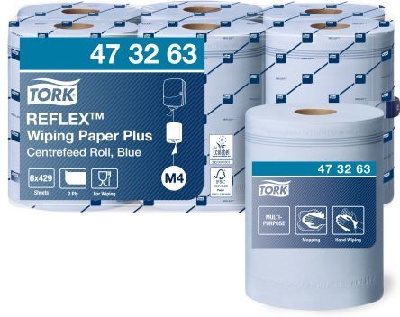 Tork Salviette Monouso A secco , col. Blu, conf. da 1 pz., 473263 Tork Salviette Monouso A secco , col. Blu, conf. da 1 pz., 473263