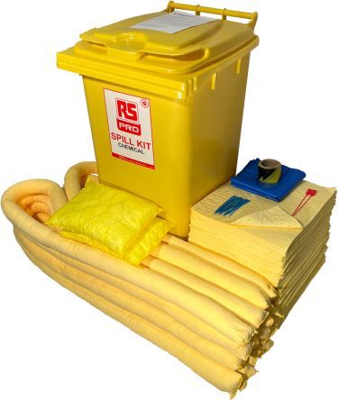 RS PRO Kit controllo perdite  500 x 735 x 1065 mm, capacità assorbente 240 L, per Industria chimica RS PRO Kit controllo perdite  500 x 735 x 1065 mm, capacità assorbente 240 L, per Industria chimica
