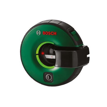 Bosch Livella laser autolivellante Atino per uso interno/esterno, Classe 2, ?0.3 @ 2mmm, 650nm, Rosso