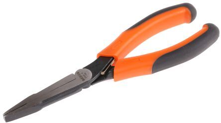 Bahco Pinze a becchi piatti  in Acciaio, lungh. 180 mm, punta diritta, 2421G-180 Bahco Pinze a becchi piatti  in Acciaio, lungh. 180 mm, punta diritta, 2421G-180