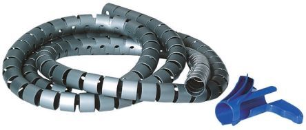 HellermannTyton Avvolgicavo a spirale , Argento, in Polypropylene, Ø cavo 13mm - 16mm, Ø interno 16mm, Ø fascio 16mm max, 161-64206 HWPP16L2-PP-ML (2) HellermannTyton Avvolgicavo a spirale , Argento, in Polypropylene, Ø cavo 13mm - 16mm, Ø interno 16mm, Ø fascio 16mm max, 161-64206 HWPP16L2-PP-ML (2)