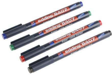 Edding Verde Siglacavo 0,3 mm Tonda, 4-8407-4 Edding Verde Siglacavo 0,3 mm Tonda, 4-8407-4