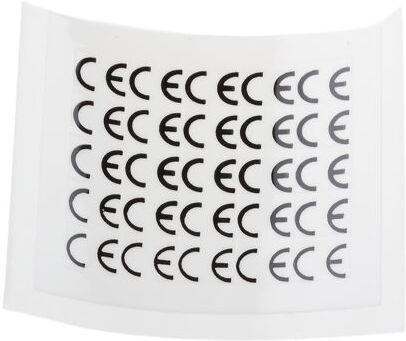 RS PRO 500 Etichetta adesiva prestampata  6.35mm x 6.35mm CE RS PRO 500 Etichetta adesiva prestampata  6.35mm x 6.35mm CE