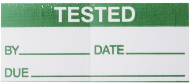 RS PRO 140 Etichetta adesiva prestampata  38mm x 16mm Tested RS PRO 140 Etichetta adesiva prestampata  38mm x 16mm Tested