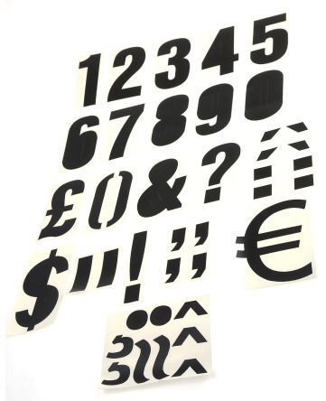 RS PRO Etichetta numerica , 56 Numeri, simboli RS PRO Etichetta numerica , 56 Numeri, simboli