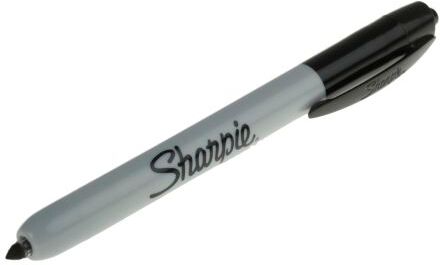 Sharpie Nero Pennarello indelebile Extra fine Tonda, 1mm, S0810840 Sharpie Nero Pennarello indelebile Extra fine Tonda, 1mm, S0810840