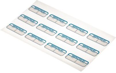 RS PRO 120 Etichetta prestampata  40mm x 15mm Inspected By RS PRO 120 Etichetta prestampata  40mm x 15mm Inspected By