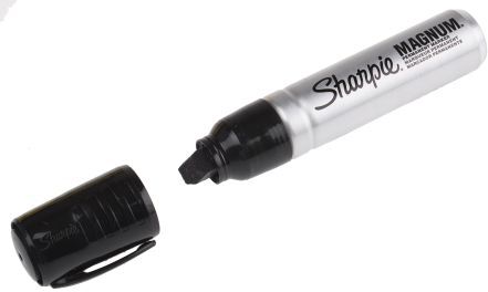 Sharpie Nero Pennarello indelebile Extra ampio Punta a scalpello, S0949850 Sharpie Nero Pennarello indelebile Extra ampio Punta a scalpello, S0949850