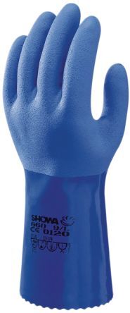 Showa Guanti da lavoro , Tg. 10, in Nylon, col. Blu, SHO6604 Showa Guanti da lavoro , Tg. 10, in Nylon, col. Blu, SHO6604
