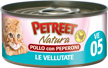 Petreet Natura Vellutata Di Pollo Con Peperoni 70g