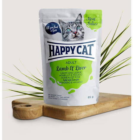 Happycat Happy Cat Meat In Sauce Adult Agnello E Fegato 24x85g