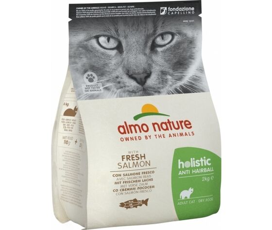 Almo Nature Holistic Cat Anti-Hairball Con Salmone Fresco 2kg