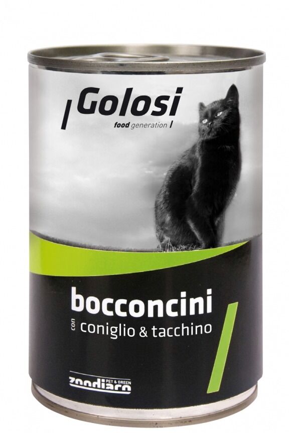 Golosi Gatto Bocconcini Coniglio & Tacchino 405g