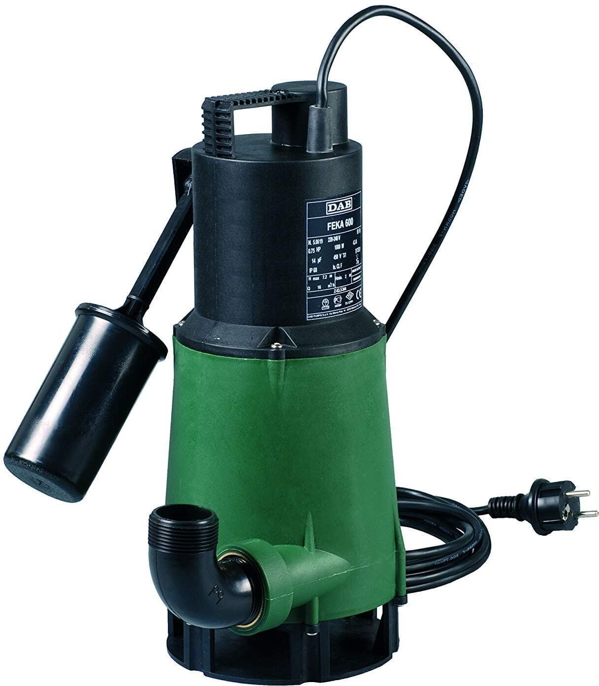 Dab Pumps Spa Pompa sommergibile con galleggiante per drenaggio acque reflue DAB FEKA 600 M-A Dab Pumps Spa Pompa sommergibile con galleggiante per drenaggio acque reflue DAB FEKA 600 M-A