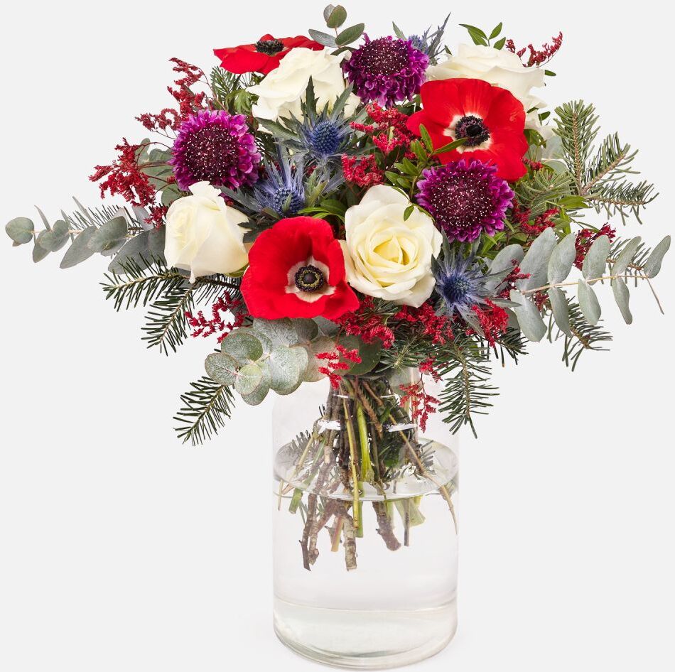 The Colvin Co Mazzo con rose e anemoni - Cozy Red - Fiori a domicilio - Colvin The Colvin Co Mazzo con rose e anemoni - Cozy Red - Fiori a domicilio - Colvin