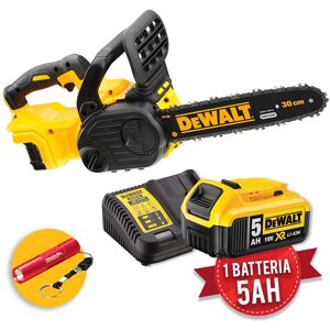 DeWalt DCM565P1-QW - Elettrosega a batteria 18V 5Ah - Motosega a barra 30cm